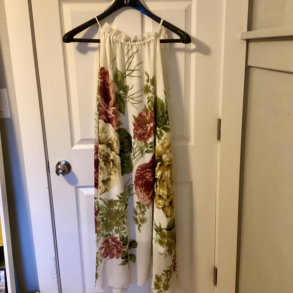 Unique Floral Print Sleeveless Dress